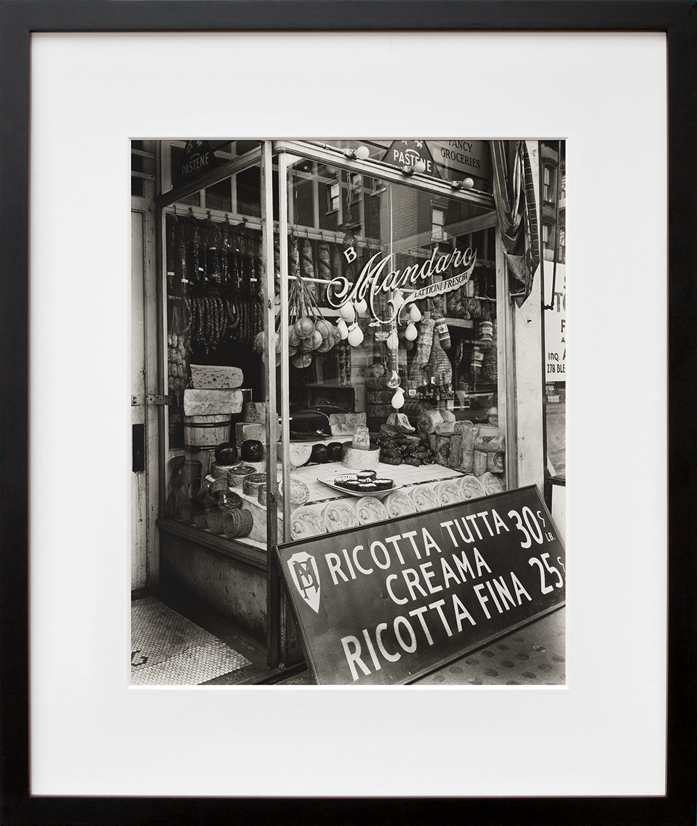 Cheese Store, 276 Bleecker St in a black frame