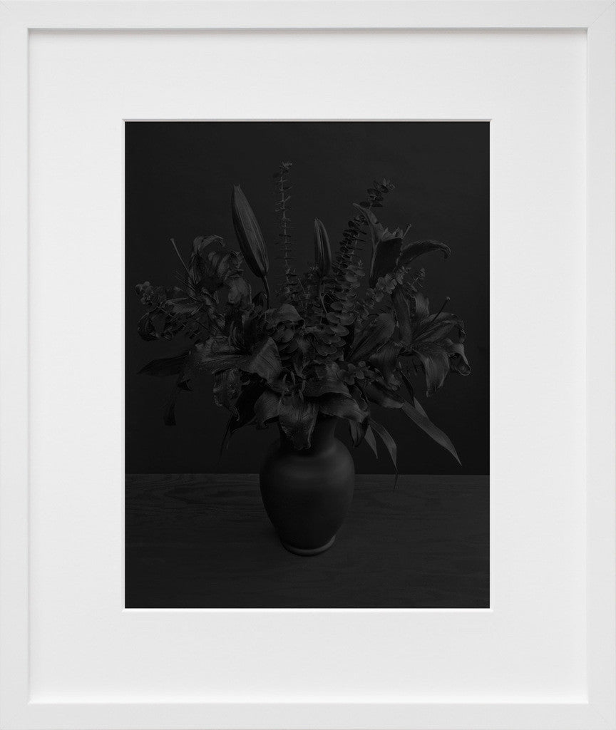Lilies, Corolla in a white frame