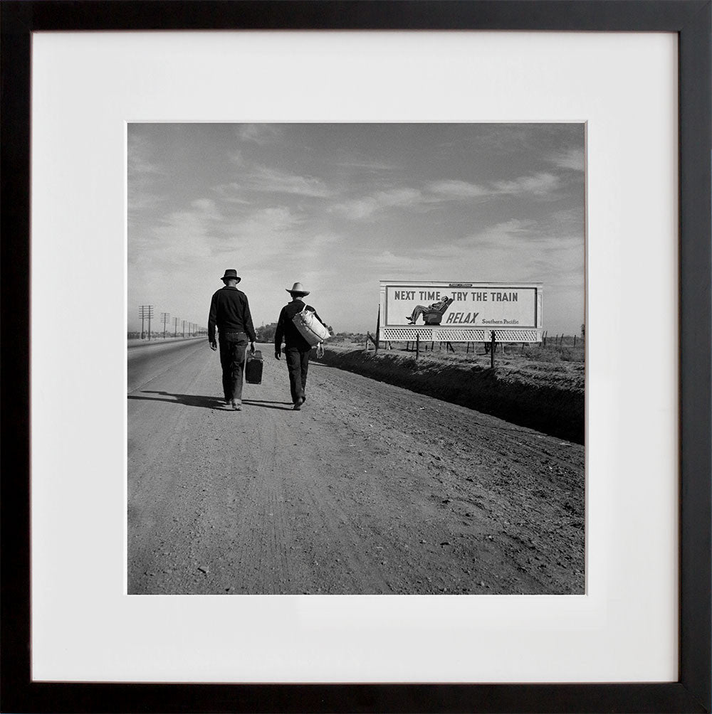 Toward Los Angeles, California in a black frame