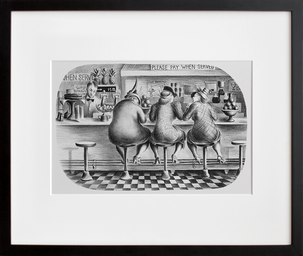 Three Graces in a black frame