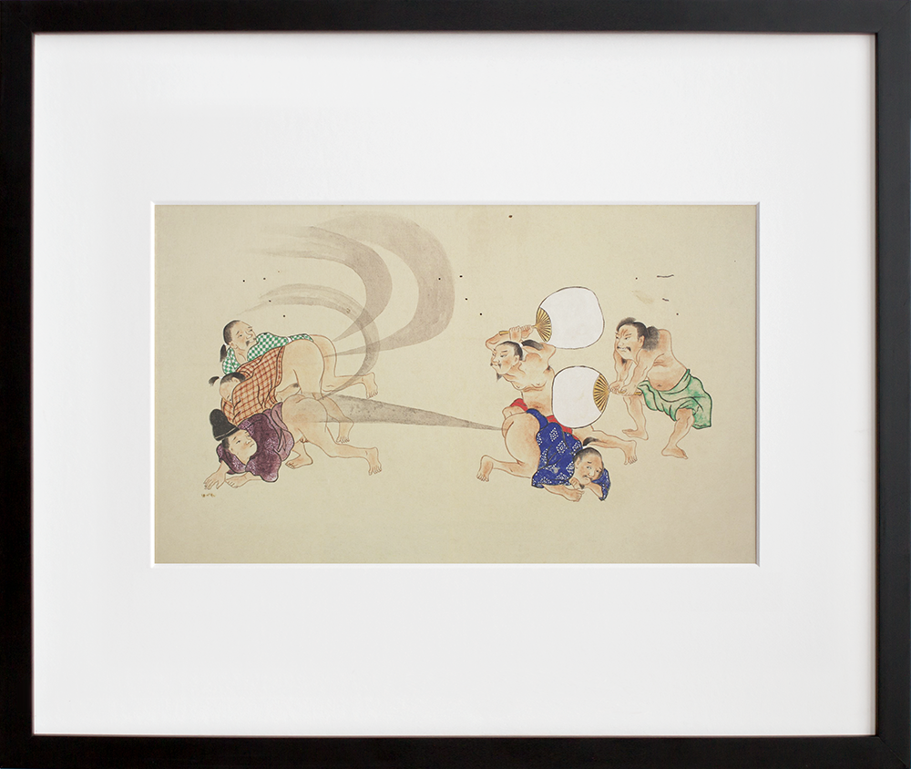 He-Gassen 10 in a black frame