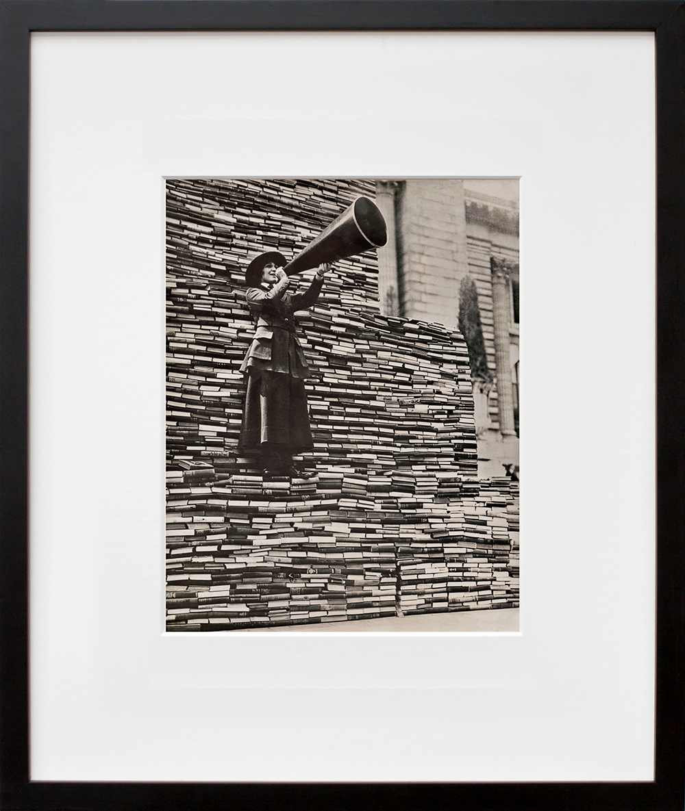 New York City book campaign in a black frame