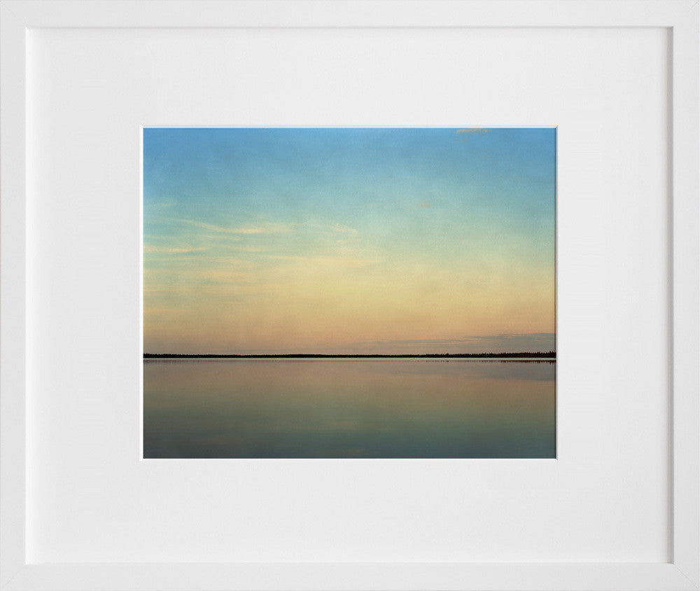 Gosling Lake in a white frame