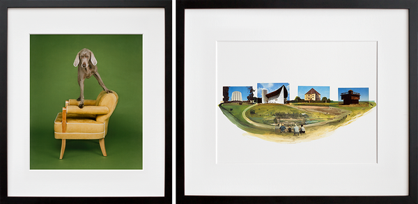 Load image into Gallery viewer, William Wegman&amp;#39;s About Four Thirty + The Architects in black frames
