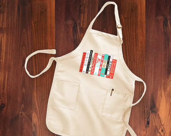 Library Apron Ideal Bookshelf Classic Cookbooks Apron
