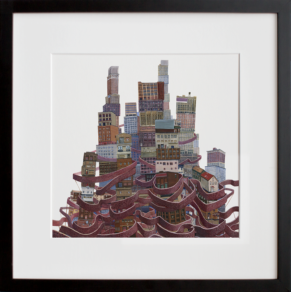 Fortress in a black frame