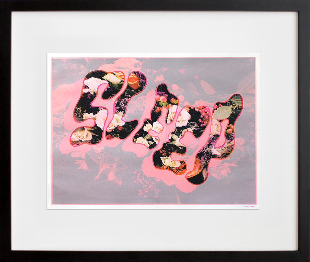 Sleep in a black frame