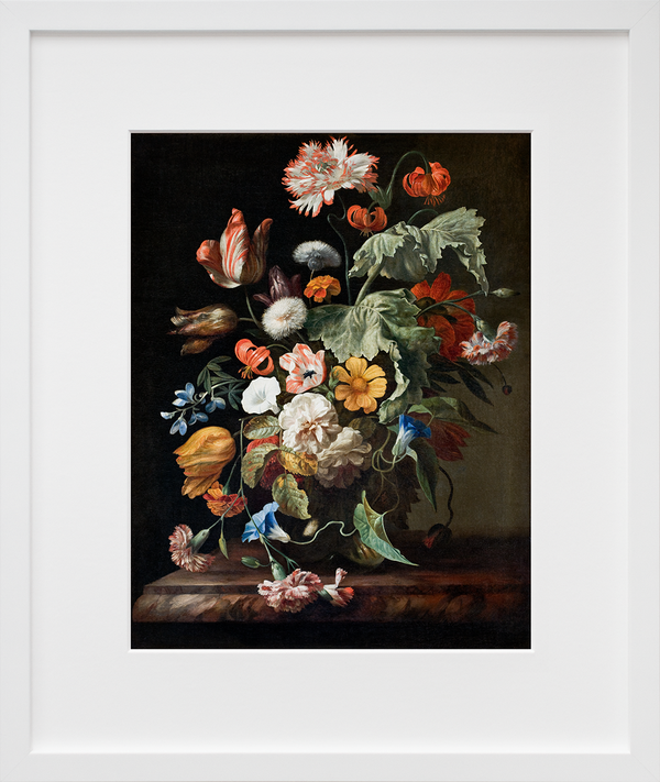 Flowers in a Glass Bowl