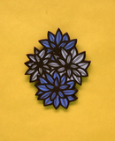 Wall Flower Tile (blue)