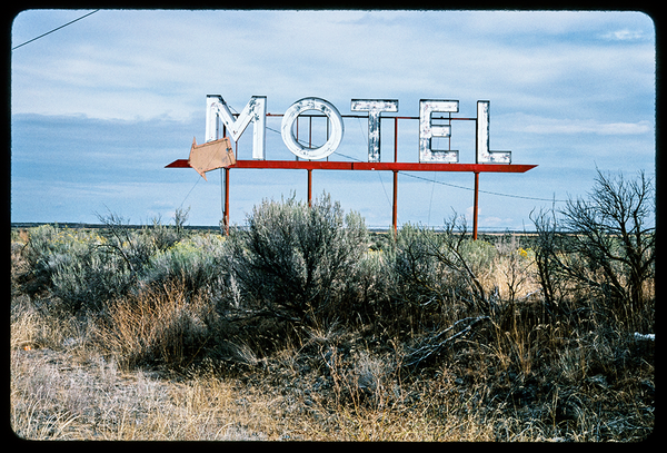 Motel sign, Grand Coulee, Washington