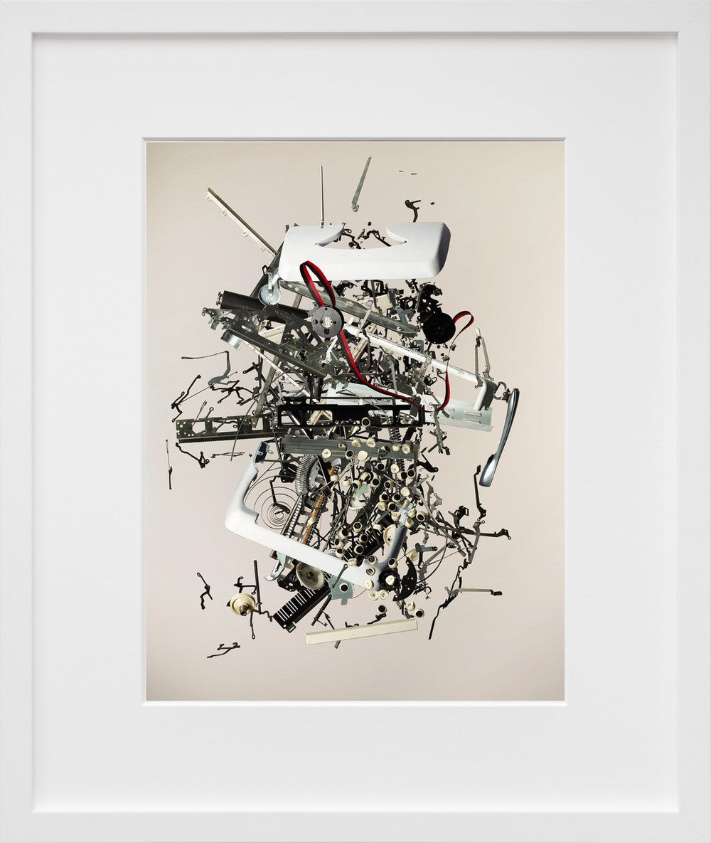 Apart Typewriter in a white frame