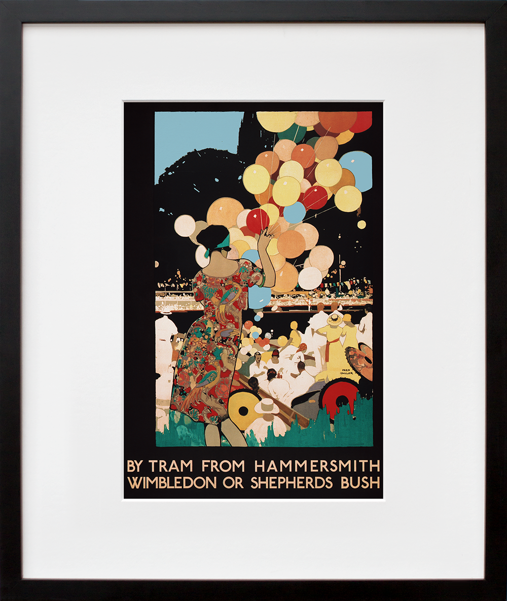 By tram from Hammersmith Wimbledon or Shepherd's Bush in a black frame