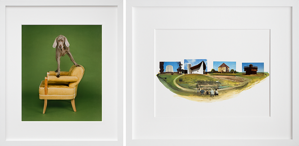 Load image into Gallery viewer, William Wegman&amp;#39;s About Four Thirty + The Architects in white frames
