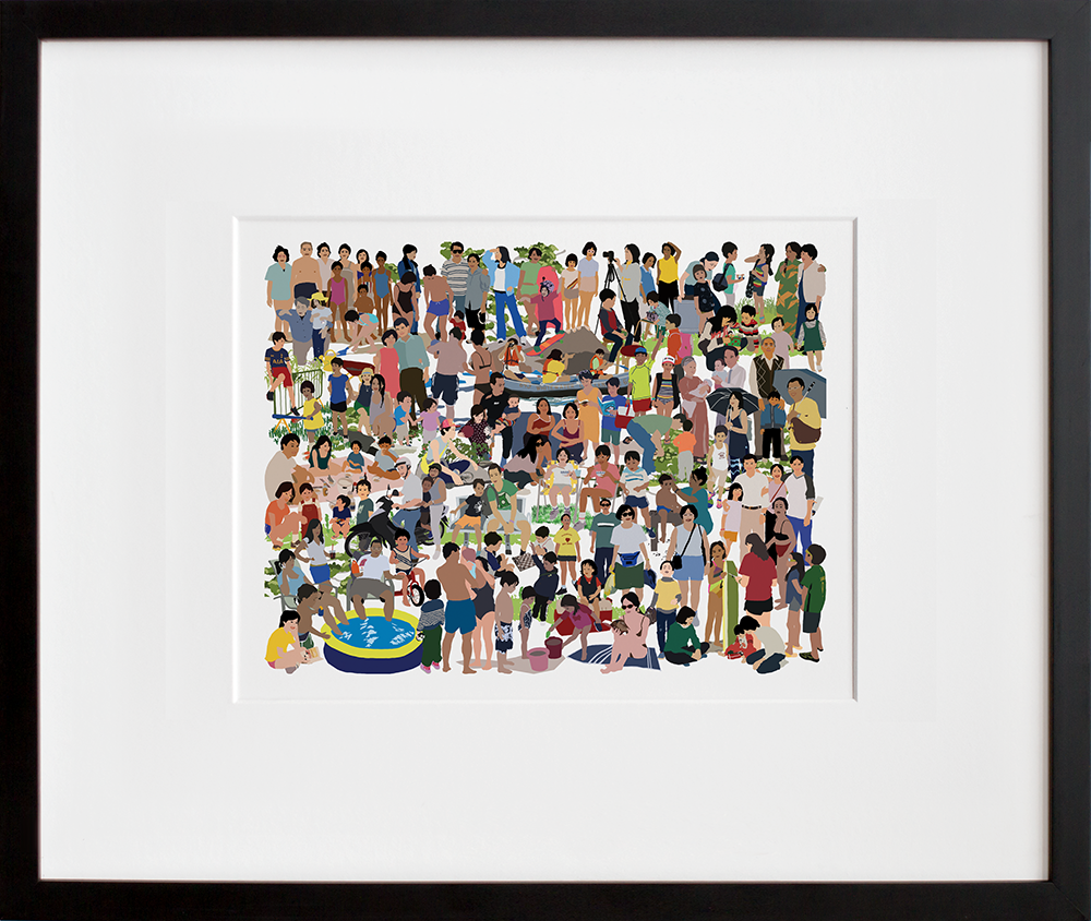 A Full Life in a black frame