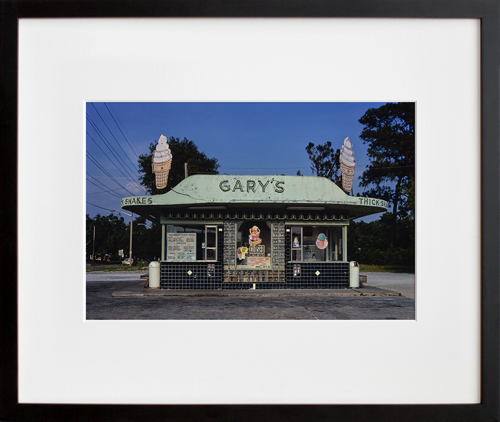 Gary's Ice Cream, Jacksonville, Florida in a black frame