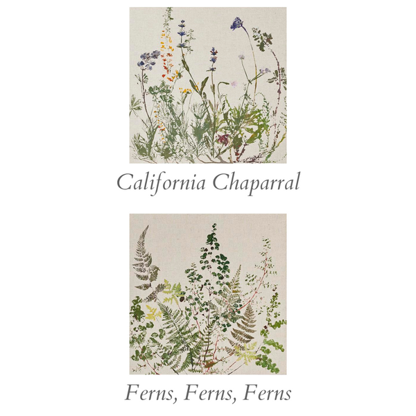 Load image into Gallery viewer, Flower Stamped Linen Panel (2nd Edition)
