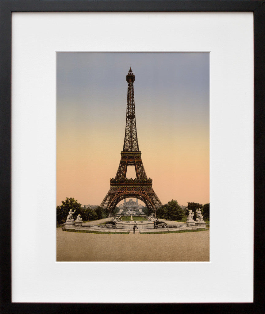 Eiffel Tower, Exposition Universelle, 1900 in a black frame