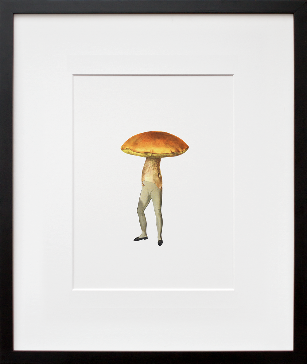 Man-shroom in a black frame