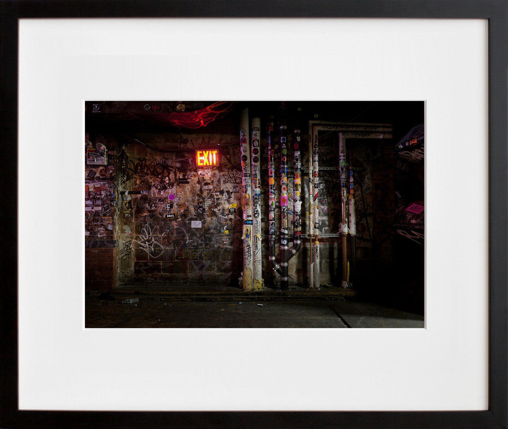 CBGB (Pipes) in a black frame