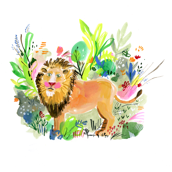 Lion in Tall Grass