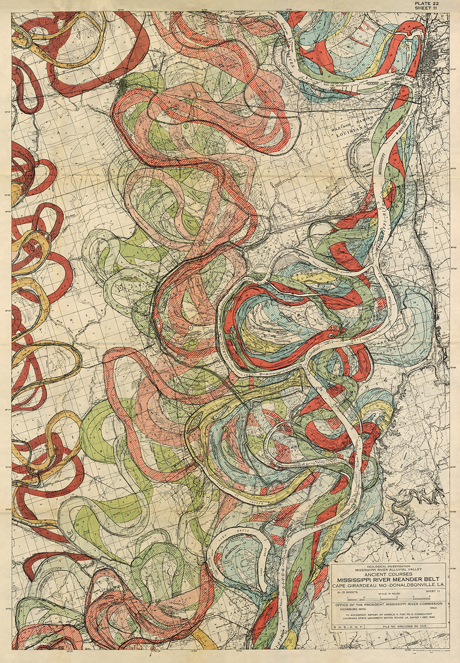 Plate 22, Sheet 11, Ancient Courses Mississippi River Meander Belt