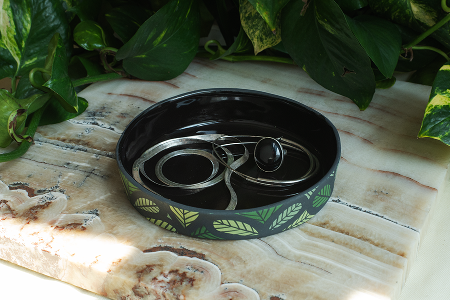 Ceramic Glossy Catchall (dark green)