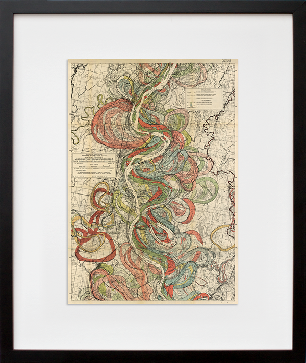 Load image into Gallery viewer, Plate 22, Sheet 10, Ancient Courses Mississippi River Meander Belt
