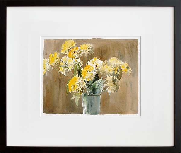 Load image into Gallery viewer, Vase with Yellow Flowers
