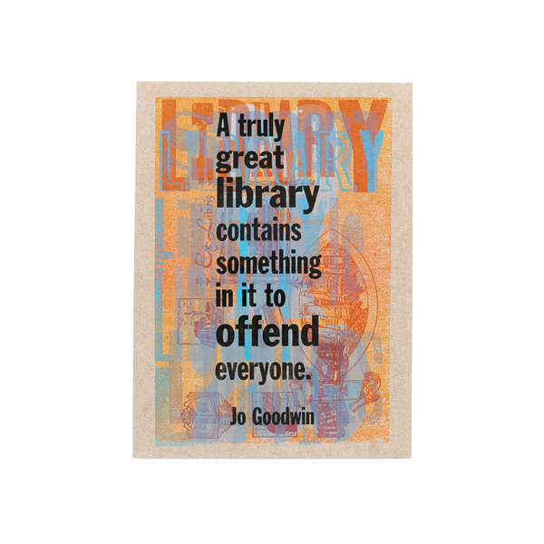 Load image into Gallery viewer, Bookish Letterpress (Jo Goodwin quote) by Kennedy Prints
